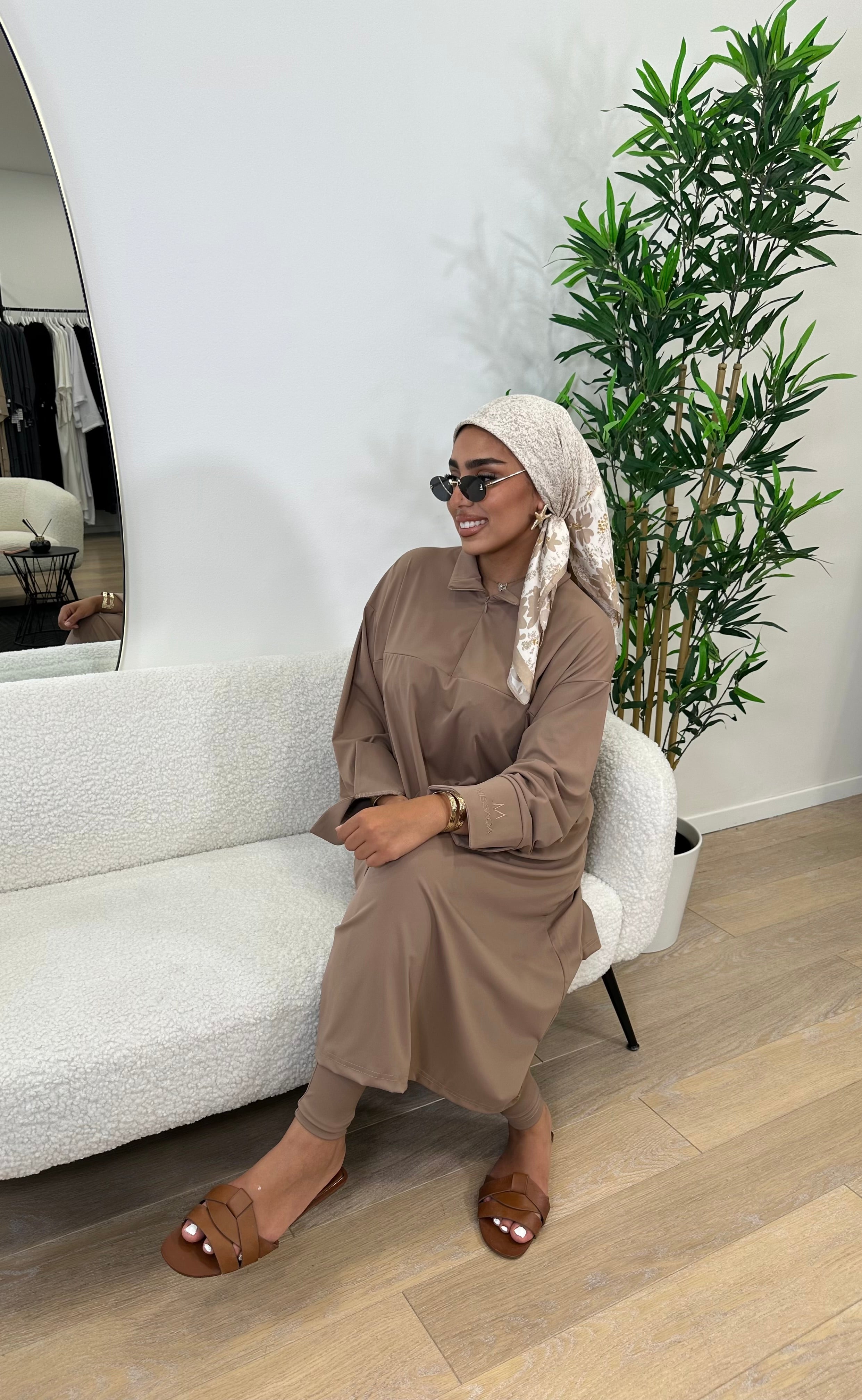 BURKINI SIGNATURE LONG TAUPE